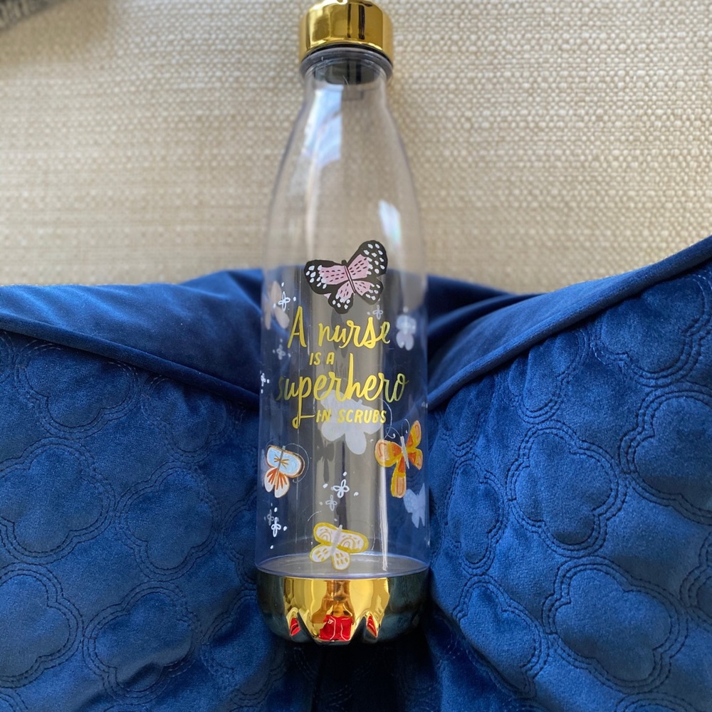 Nurse Superhero Plastic Water Bottle